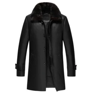 Davis-Fur-collar-black-leather-coat