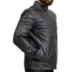 Black Leather Biker Jacket For Men Right Black Leather Biker Jacket For Men Right