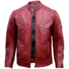 Quilted Biker Leather Jacket