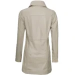 Women's Beige Coat Back