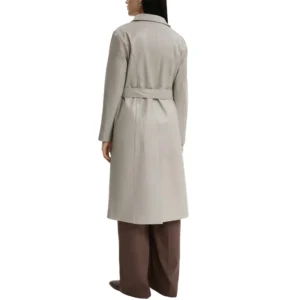 Women's Beige Trench Coat Back