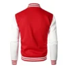 red and white letterman jacket back red and white letterman jacket back