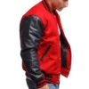 red black letterman jacket