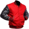 red & black letterman jacket