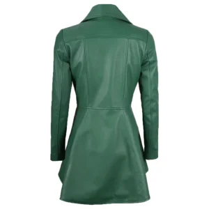 Green Peplum Jacket Back