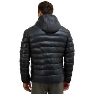 Lightweight Puffer Jacket With Hood Back