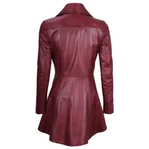 Purple Peplum Jacket Back