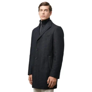 dark grey wool coat left