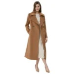 long tan wool coat womens front open