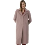 pale pink wool coat front