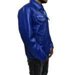 Blue Trucker Jacket Left