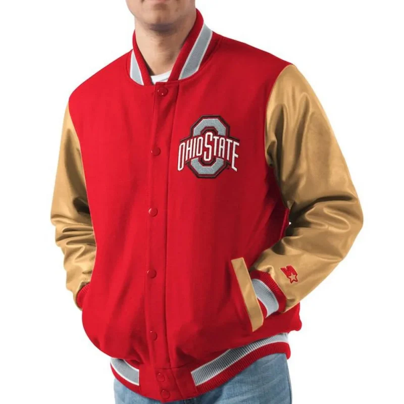 Ohio State Buckeyes Red Varsity Jacket