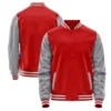 red and gray letterman jacket For men