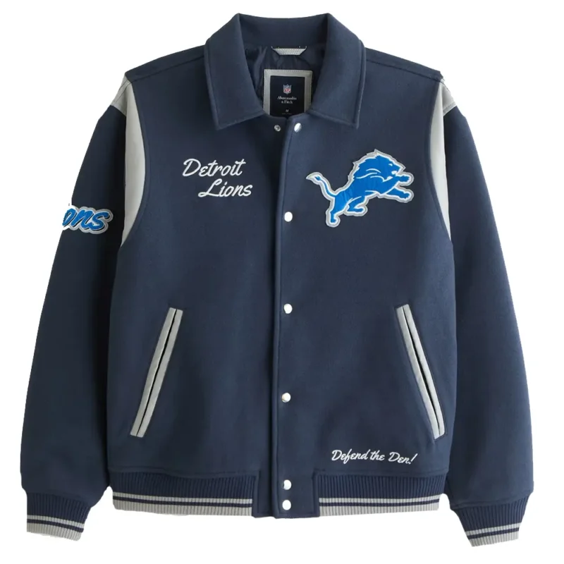 Abercrombie Detroit Lions Blue Jacket