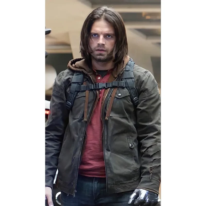 Captain America Civil War Film Bucky Barnes Cotton Jacket