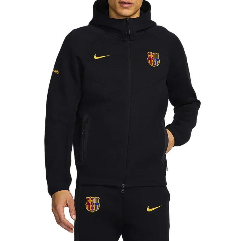 Fc Barcelona Black Training Hoodie