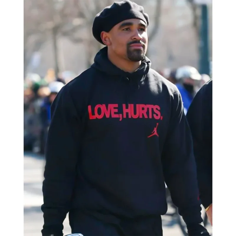 Jalen Hurts Love Hurts Black Hoodie