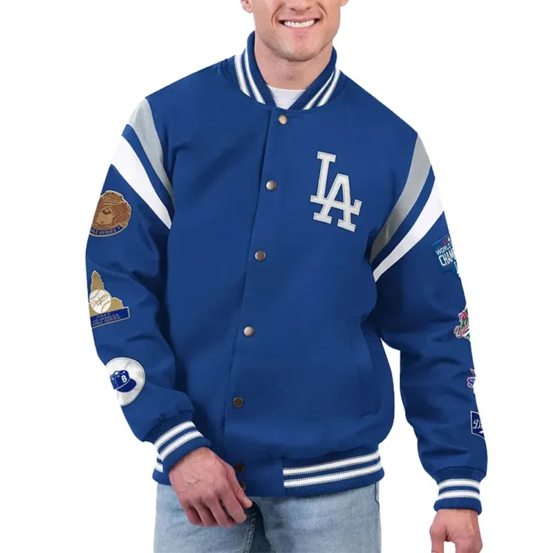 Los Angeles Dodgers G-III Royal Varsity Jacket