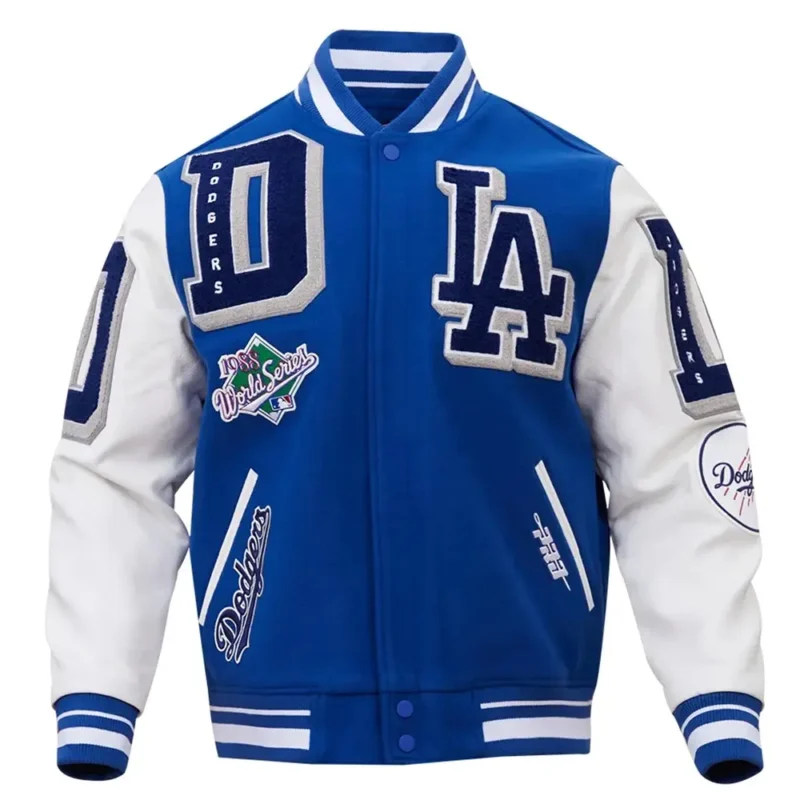 Los Angeles Dodgers Mash Up Blue Varsity Jacket