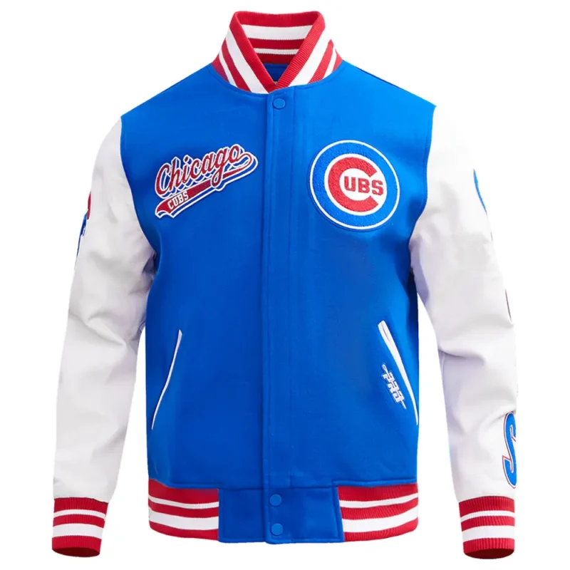 Script Tail Chicago Cubs Varsity Jacket