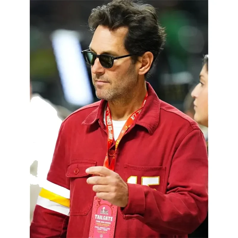 Super Bowl Paul Rudd Red Jacket