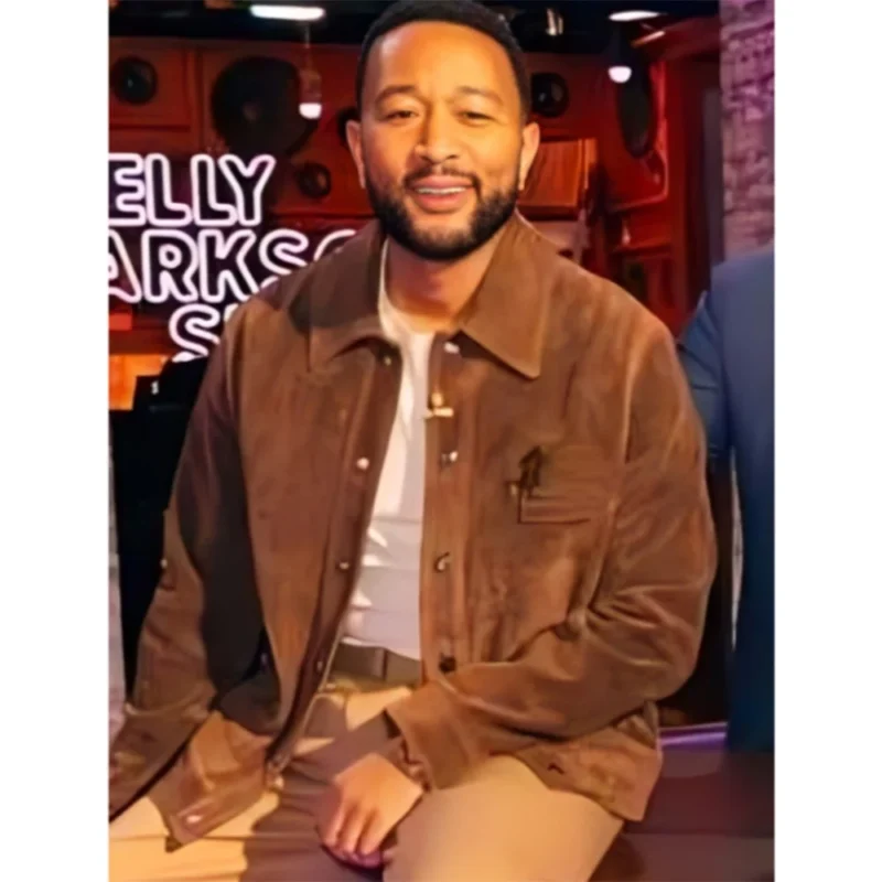 The Kelly Clarkson Show John Legend Suede Jacket