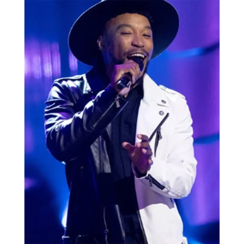 The Voice S27 Divighn Two Tone Leather Jacket