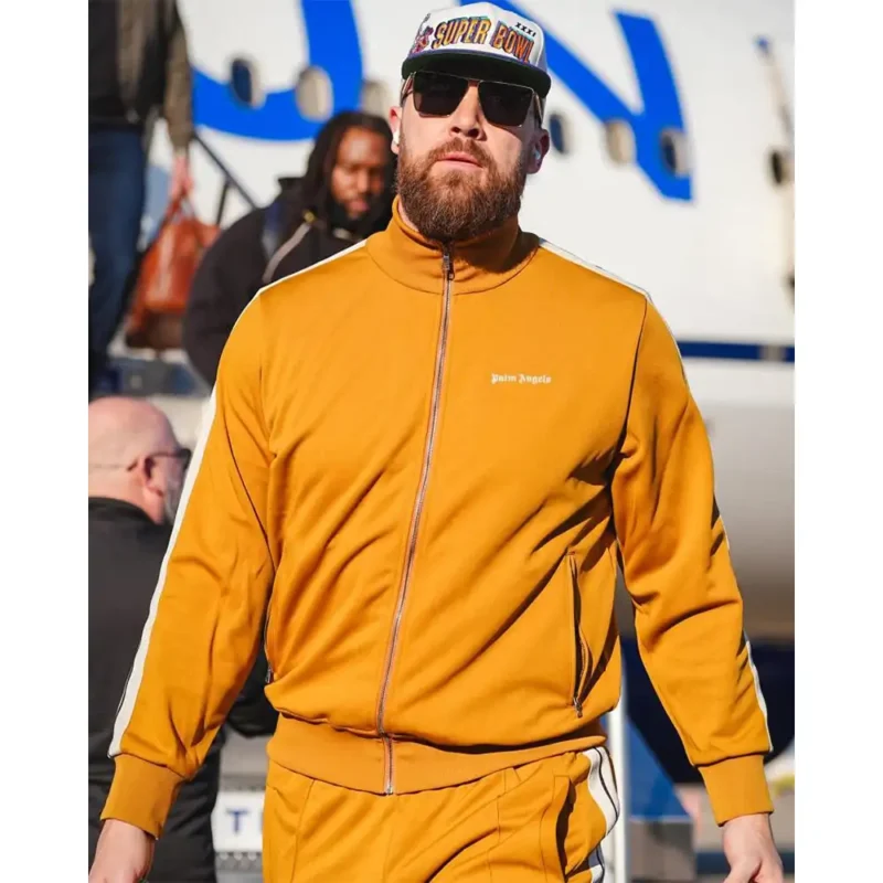 Travis Kelce Palm Angels Gold Tracksuit