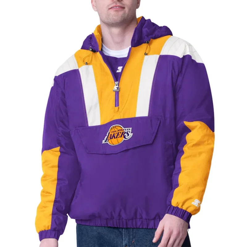 Starter Lakers Purple Pullover Jacket
