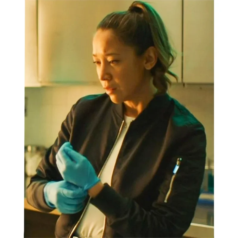 Mayko Nguyen Hudson and Rex S07 Black Bomber Jacket