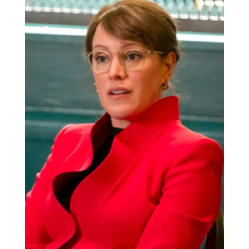 Samantha Soule Law And Order S24 Red Ruffled Blazer