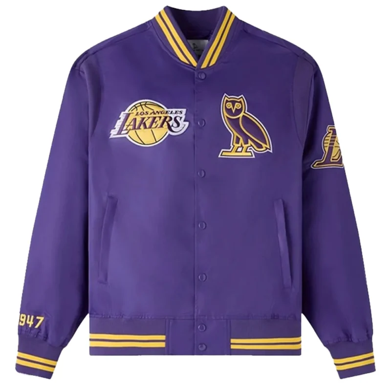 Los Angeles Lakers Satin Varsity Jacket