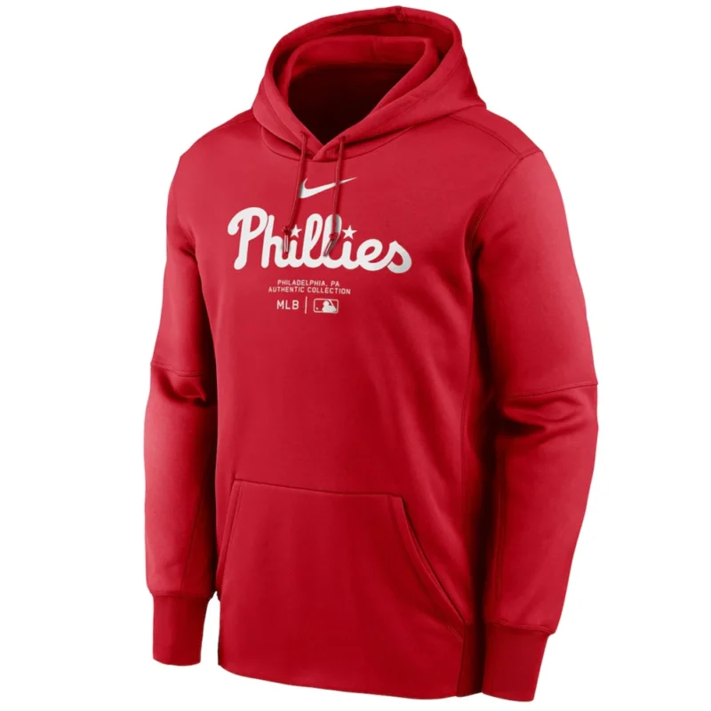 MLB Phillies Pullover Red Hoodie