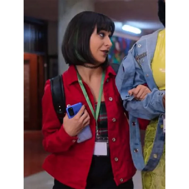 Miseducation Micaela Tucker Red Cotton Jacket