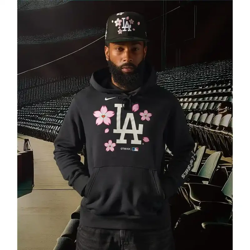 Nike Takashi Murakami x Dodgers Black Hoodie
