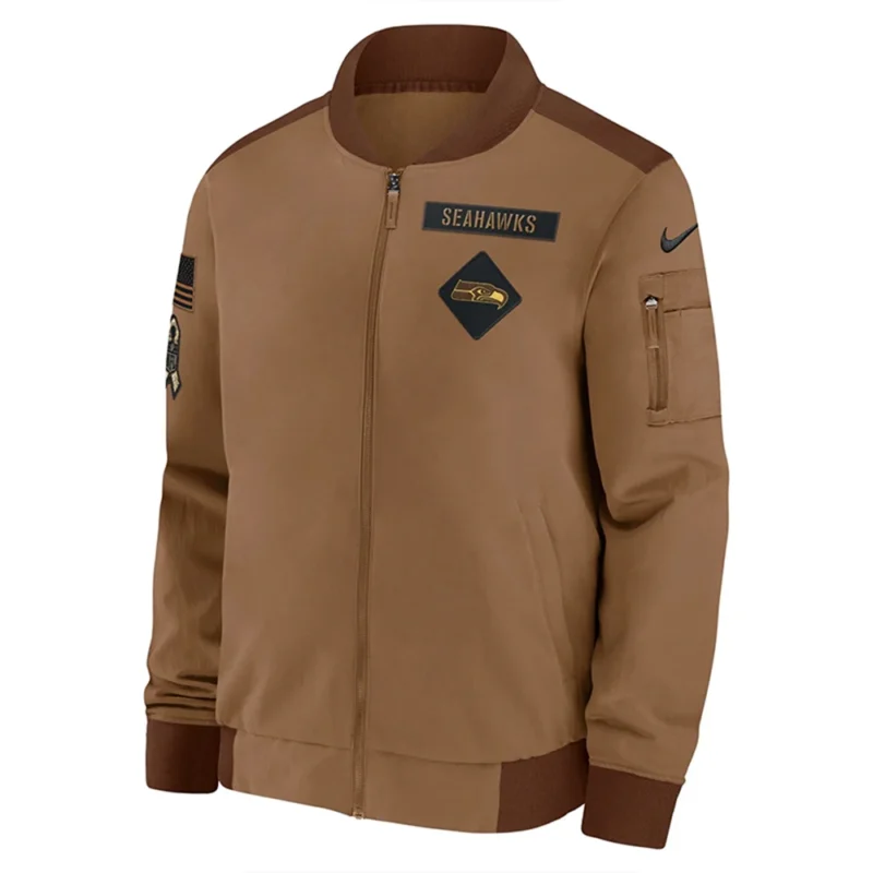 Seahawks Salute To Service Brown Jacket
