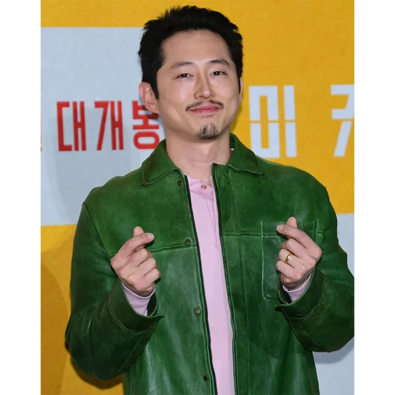 Steven Yeun Mickey 17 Green Jacket