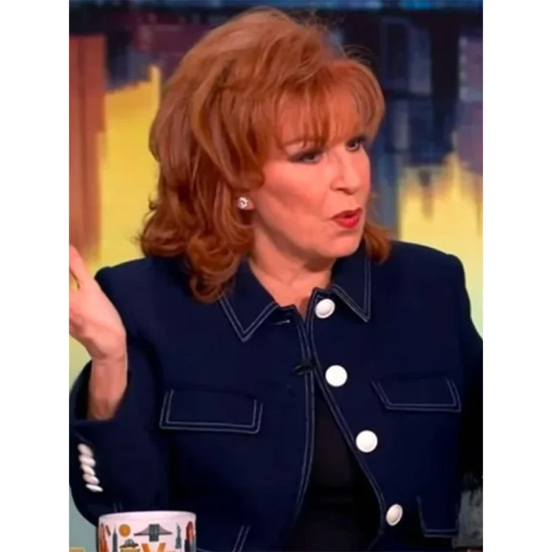 The View Joy Behar Contrast Denim Jacket