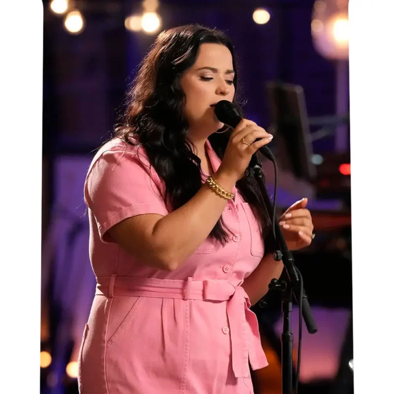 The Voice S27 Jacquelyn George Pink Jumpsuit