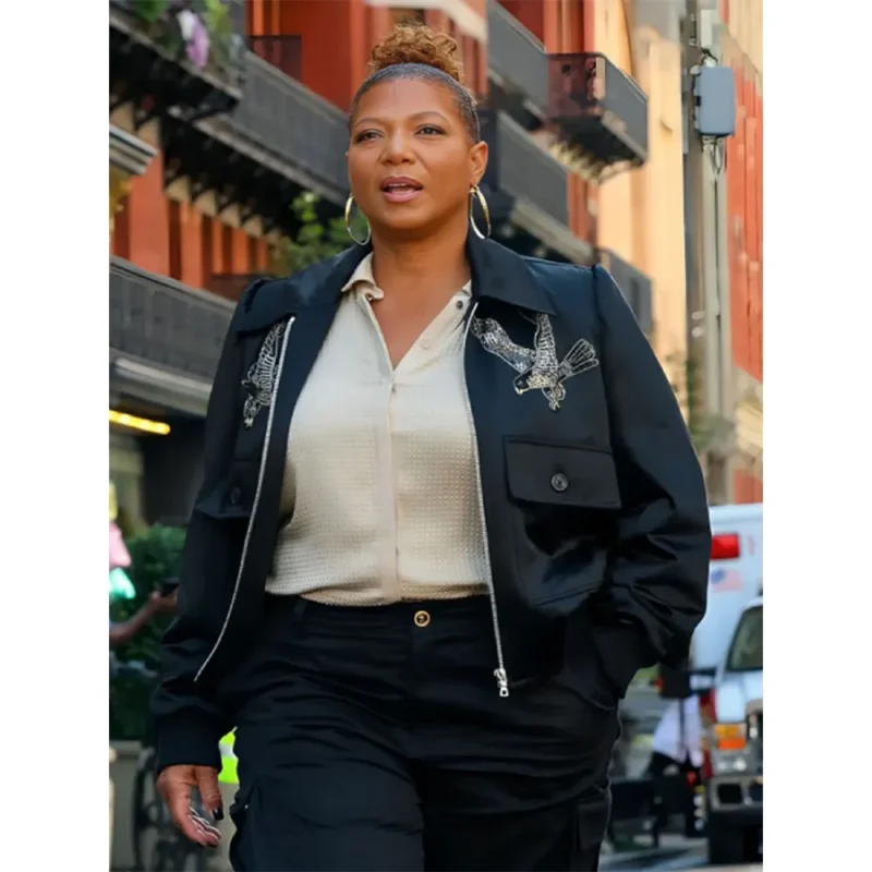 Queen Latifah The Equalizer S5 Embroided Bird Jacket