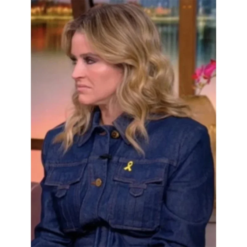 Sara Haines Belted Safari Denim Jacket