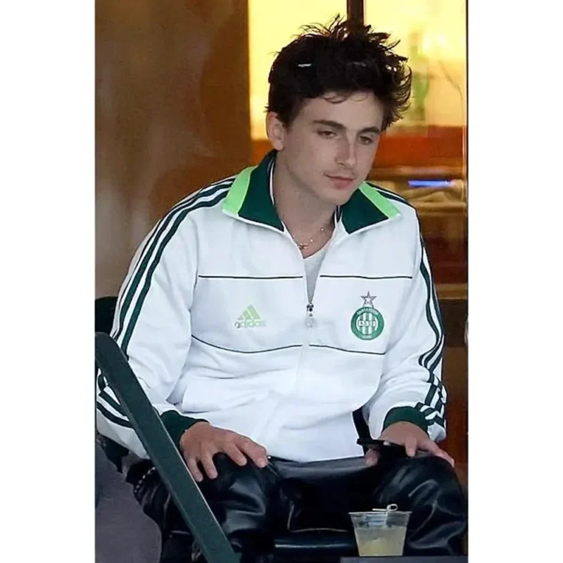 Timothee Chalamet Adidas Saint-Etienne White Jacket