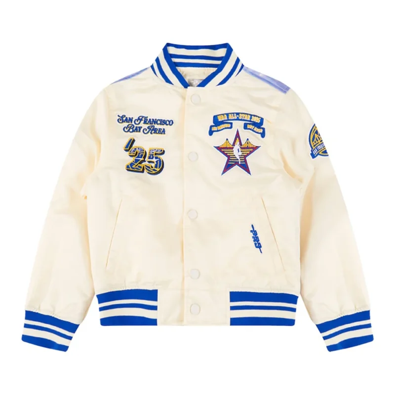 Youth NBA All-Star Game 2025 Cream Jacket