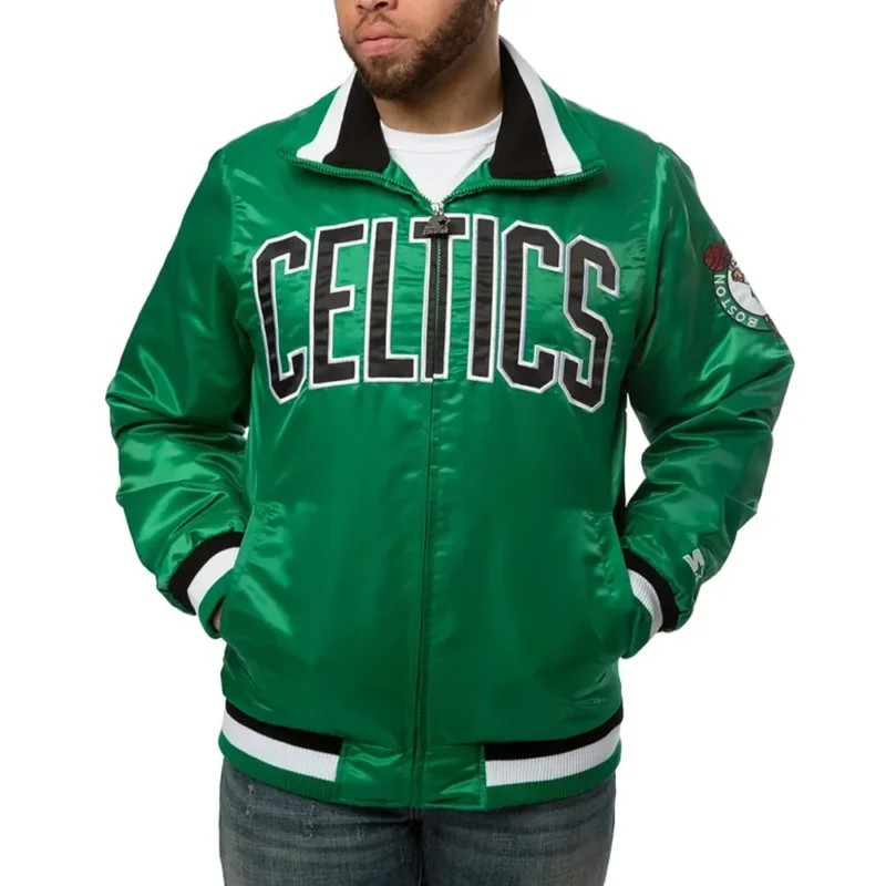 Boston Celtics Green Satin Jacket