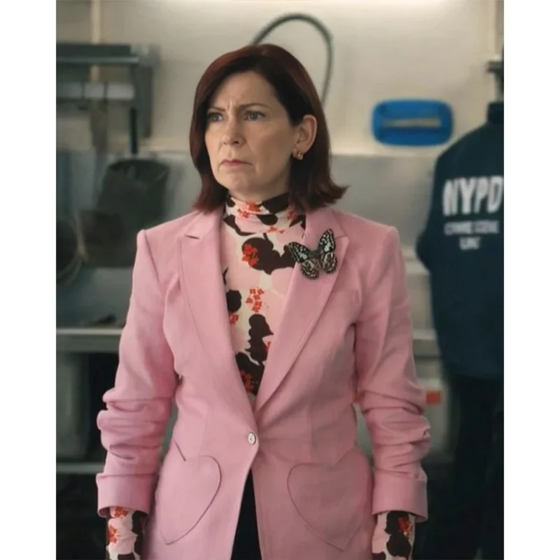 Carrie Preston Elsbeth 2024 Pink Heart Blazer