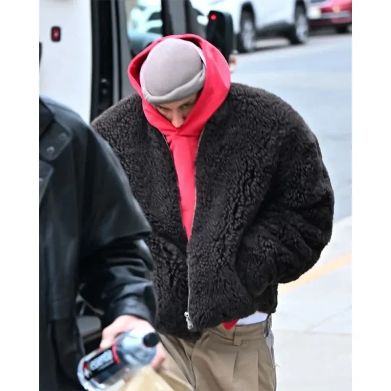 Justin Bieber LA Brown Jacket