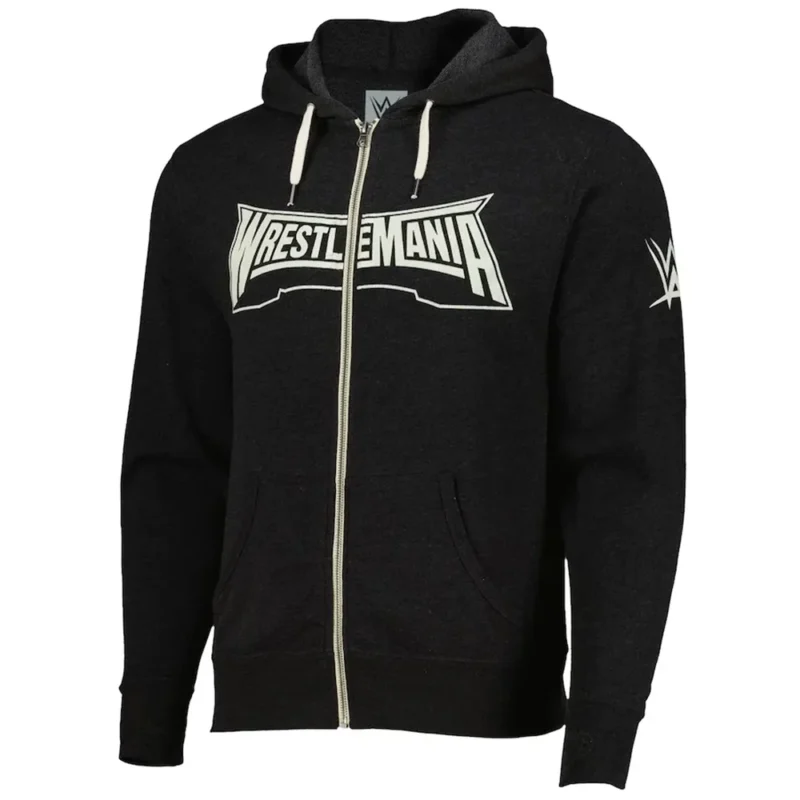 Men's Black WrestleMania 40 Hoodie