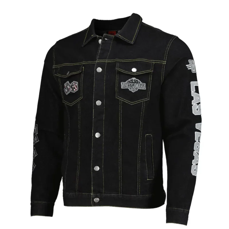 WrestleMania 41 Black Cotton Jacket