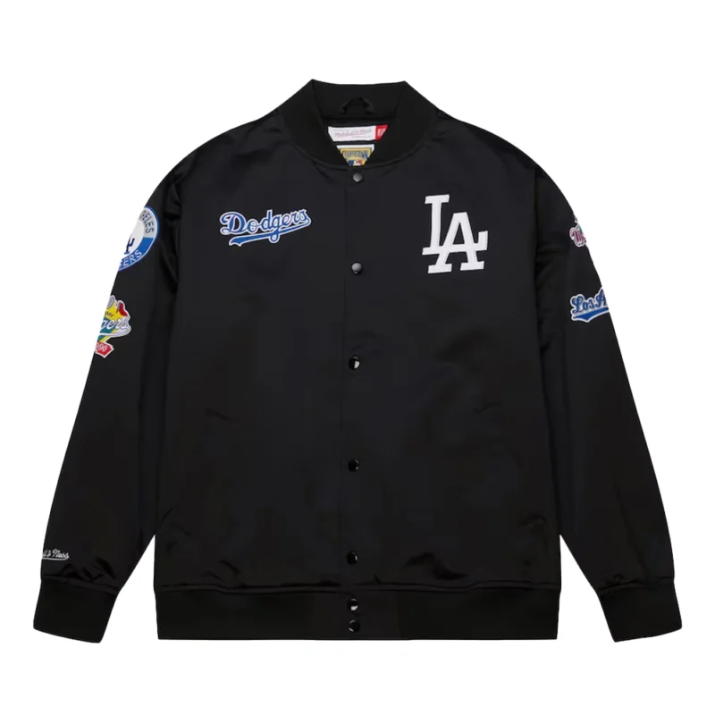 Black Out LA Dodgers Satin Jacket