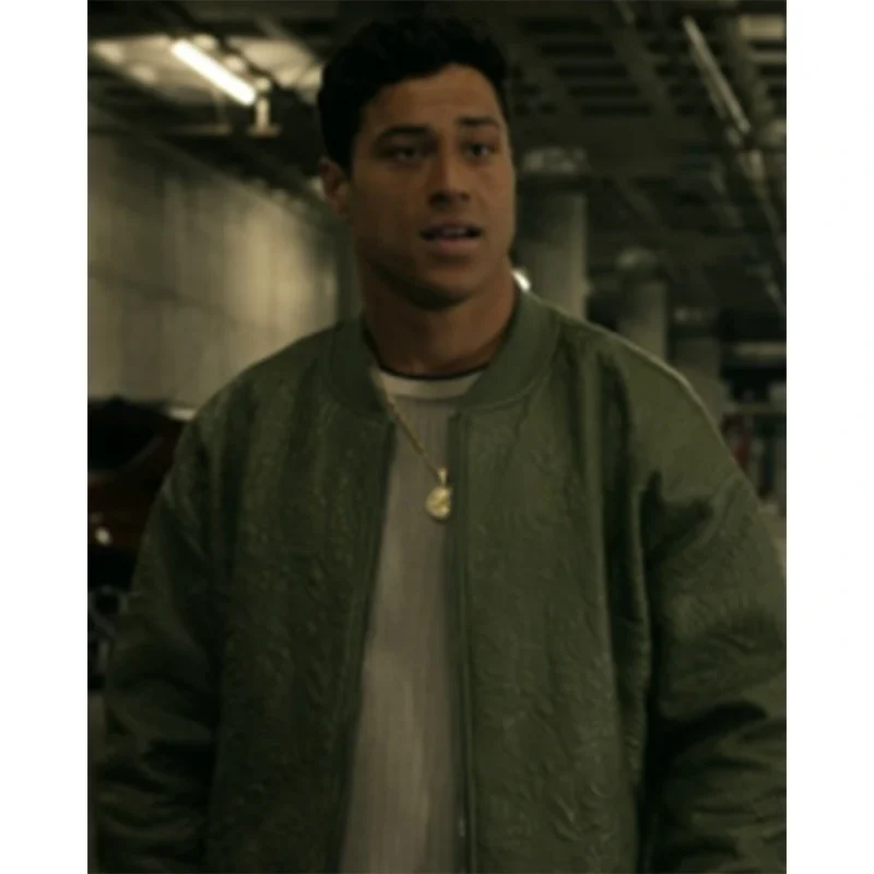 Green Rose SWAT S08 Embossed Bomber Jacket
